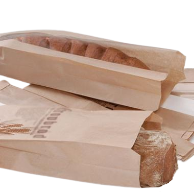 Franskbrødspose brun 140/70x320mm uden rib 40g