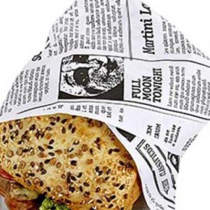 Sandwichpapir Old News 37x50 cm 50+6 gr Duplex PE-belagt 1000 STK/krt