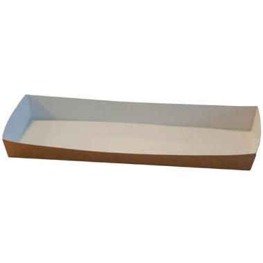 Pølsebakke m/kant, brun, 200x90x20 - 600 stk/krt