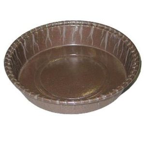 Kageform, Ø90/100x21 mm, pap m/PET, brun - 1400 stk/krt