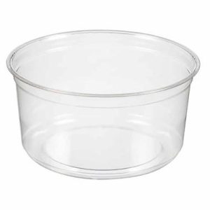 Delipot, 350 ml, 12 oz Ø117x54 mm, rund RPET klar