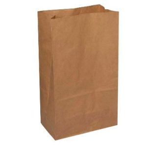 Klodsbundspose 250x150x430 mm 16 ltr 70 gr FSC Brun 200 STK/krt