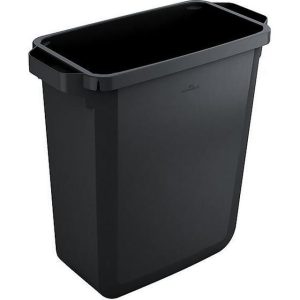 Beholder DURABIN 60l, sort rektangulær genbrug L59xB28.2xH60cm 1 stk