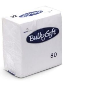 Serviet, hvid, 3-lag, BulkySoft, 1/4 fold, 33x33cm