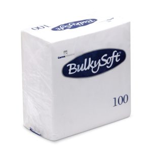 Bulkysoft, serviet, hvid, 38x38, 2 lags