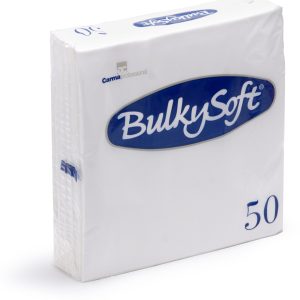 Bulkysoft, serviet hvid 38X38 cm, 2 lags