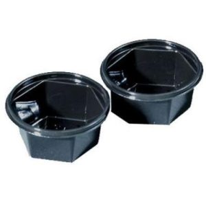 Dressingbæger Catersource 50 ml Ø68x31 mm RPET Sort 12 pk x 100 STK/krt