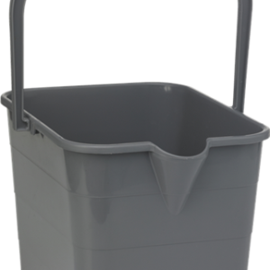 Moppespand, Vikan ErgoClean, 32x29x25cm, 15 l, grå, PP, med hældetud 1 stk