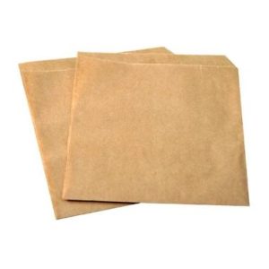 Burgerlomme, stor, 150x160 mm, 40 gr, Kraft/PE brun