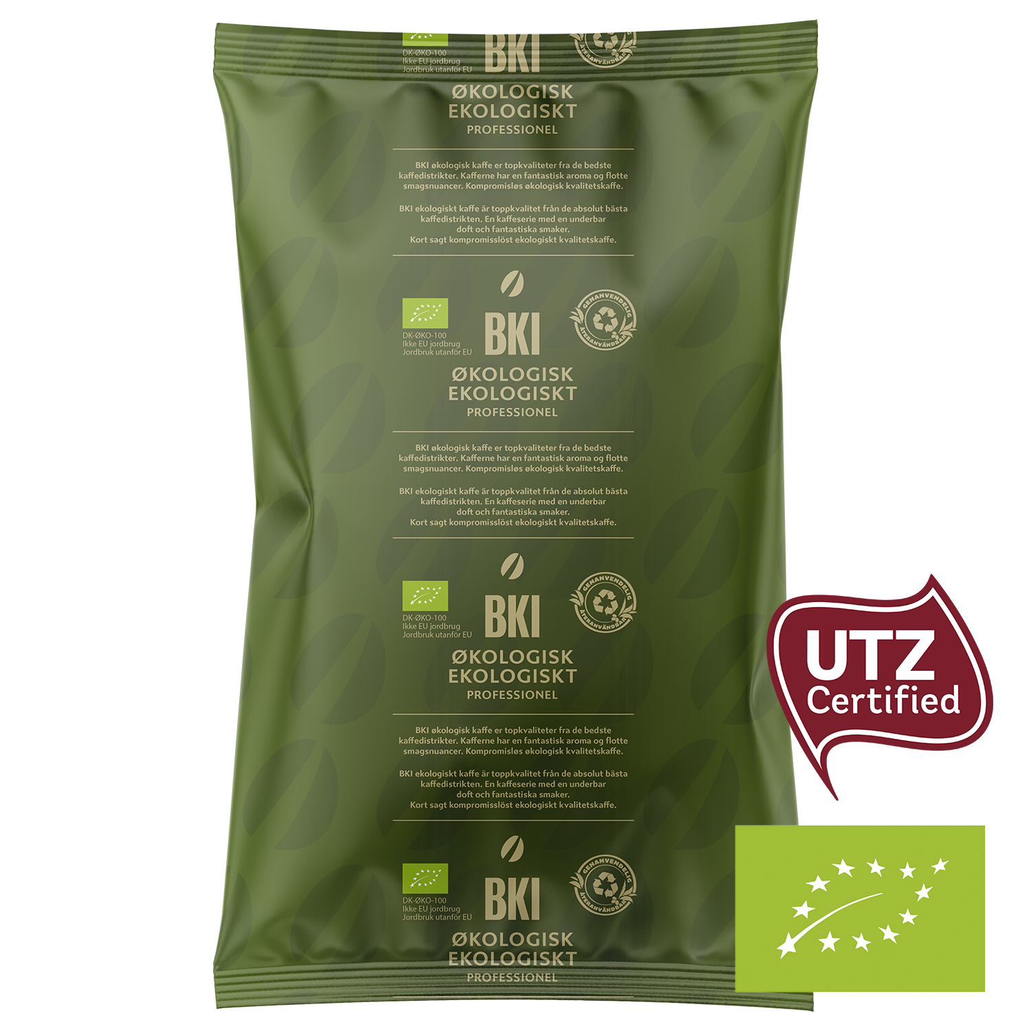 BKI UTZ Økologisk 6x1000g/krt