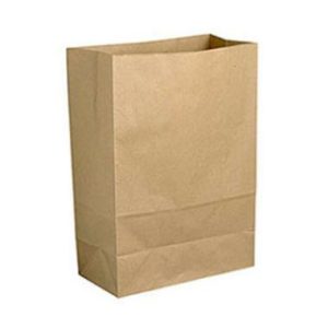 Klodsbundspose, brun, papir, 320x170x450mm 30ltr, FSC