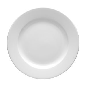 Blocho Kaszub flad, rund, hvid tallerken, 24 cm