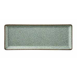 Blocho Pearl, Tan, flad tallerken, 35x15 cm, gråblå