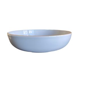 Blocho Rondo Djup tallrik 21 cm Vit utan prickar med rand