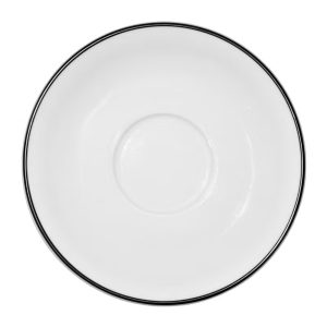 Blocho Nana Kaffefat vitt med svart rand 17cm