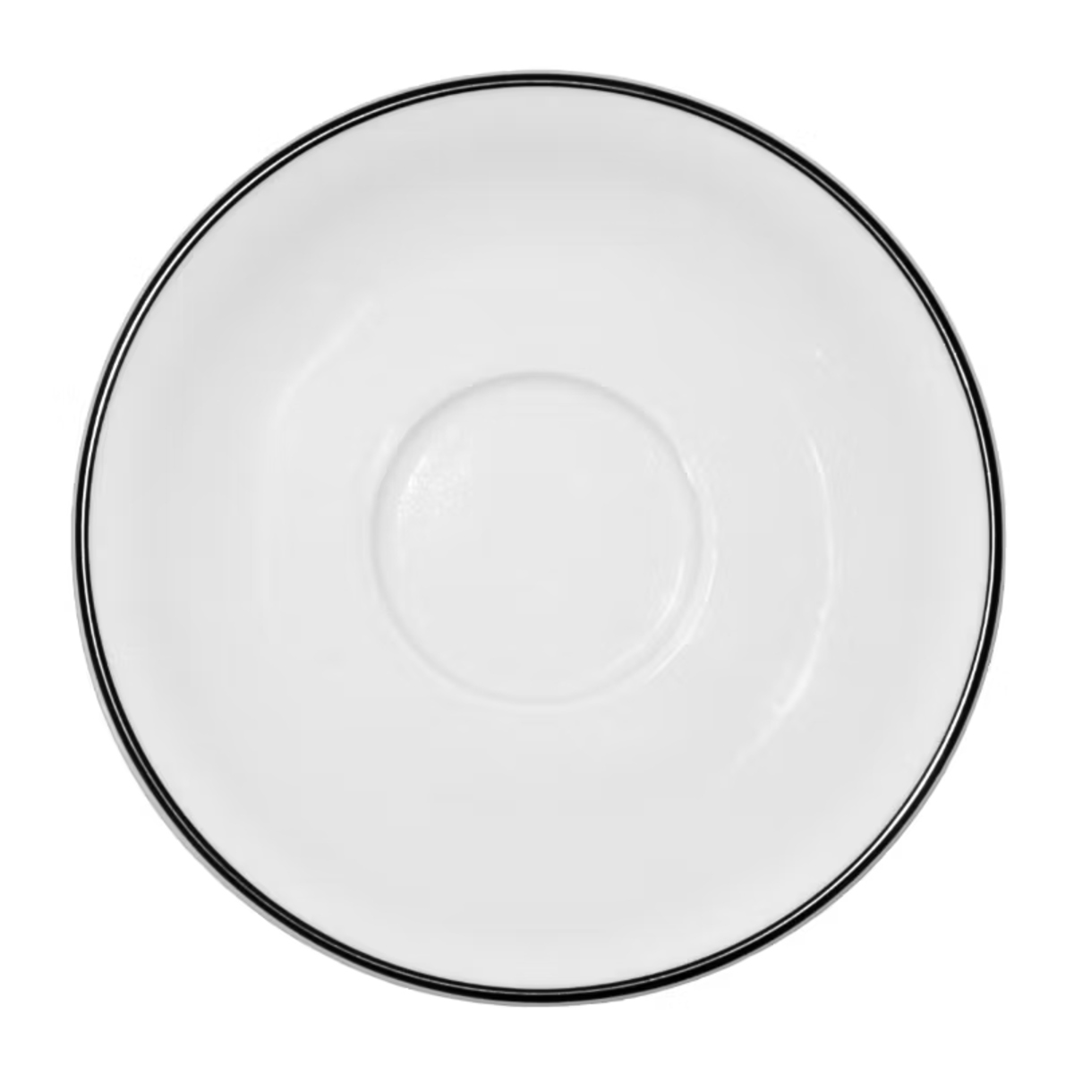 Blocho Nana Kaffefat vitt med svart rand 17cm