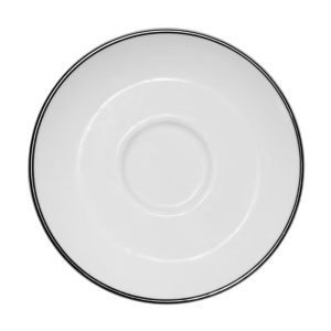 Blocho Nana Kaffefat vitt med svart rand 14,5cm