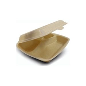 Brun XPP-bakke med 3 rum 206,5 × 241 × 69 mm – SKU 44801103