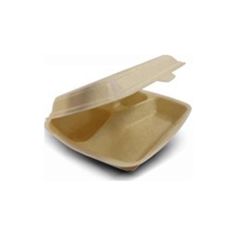 Brun XPP-bakke med 3 rum 206,5 × 241 × 69 mm – SKU 44801103