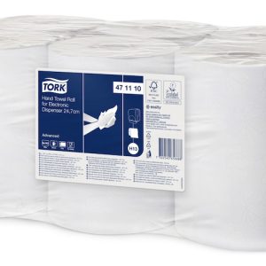 Håndklæderulle, Tork, H13, 2 lags, 24.7 cm, x143 m, hvid