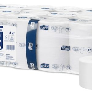 Toiletpapir, Tork, T7, Advanced, Mid-size, 2 lags, 103,5 m, u/hylse, hvid