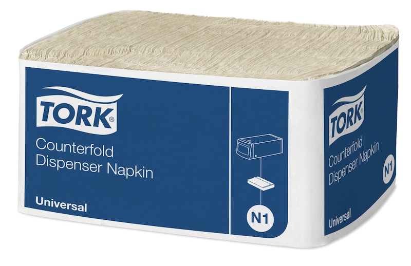 Serviet Tork N1 Novafold 32x31 cm natur brun 24 pk x 300 STK/krt