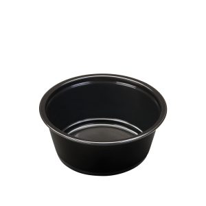 Portionkop, 3oz, 90ml, PP Ø74/55x32 mm, sort