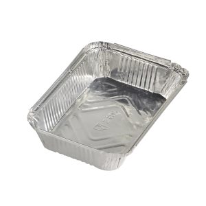 Alubake 850ml 210x140x40mm sølv 1000stk/krt