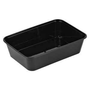 Nudle/Mikrobakke 650ml 175x120x45mm sort 10x50stk/krt