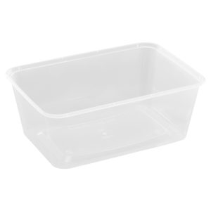 Mikro container 960ml 175x120x60mm transp 500stk/krt