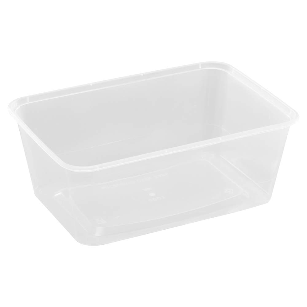 Mikro container 960ml 175x120x60mm transp 500stk/krt