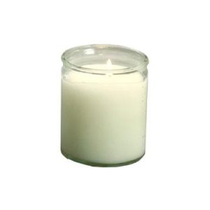 Glaslys Starlight Refill Brændetid 50 timer Hvid