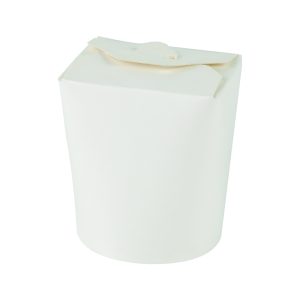 Noodle box, 16oz, 500 ml, 80x75/Ø80x95mm, hvid