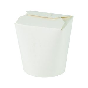 Noodle box, 26oz, 750ml, 95x82/Ø95x95 mm, hvid