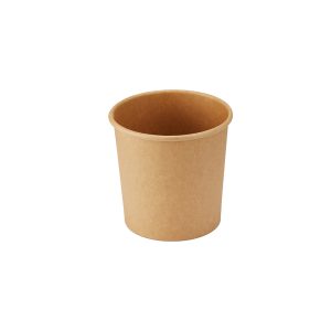 Suppeskål 16oz, 500ml natur Ø96/76x95mm ubleget brun PE