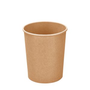 Suppebæger 26oz, 750ml natur brun Ø115/89x115mm 500stk/krt