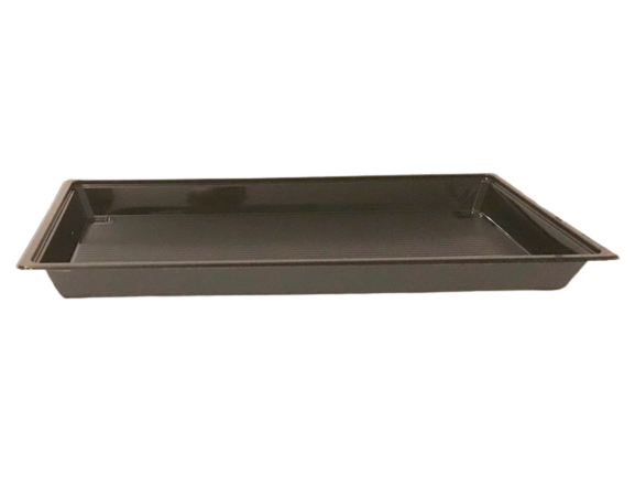 Sushi fad sort lav 500x280x28mm 300stk/krt