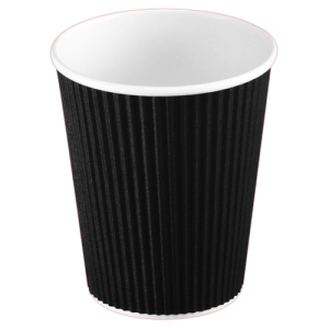 Kaffebæger Ripple wall 8oz 234ml Ø80/56x90mm black