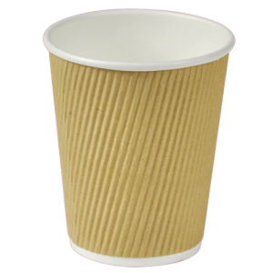 Kaffebæger Ripple wall 8oz 234ml Ø80/56x90mm brun