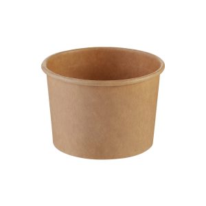 Icecream cup, 3oz, 120/140ml, Ø74/61x49 mm, brown DPE