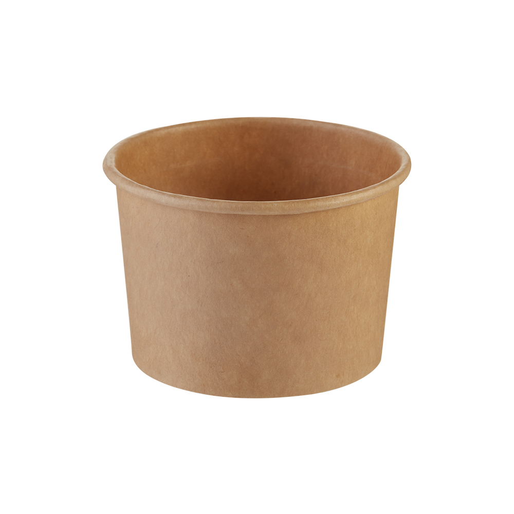 Icecream cup, 3oz, 120/140ml, Ø74/61x49 mm, brown DPE