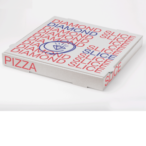 Pizzaæske, 'Diamond Slice', 32x32x4 cm