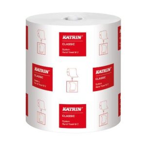 Håndklæderulle Katrin Classic M2 hvid 170m 2 lag 6 rl/krt