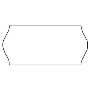Etiket Meto 26x12mm hvid frostlim 5 1500stk/rul