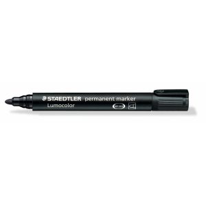 Marker STAEDTLER Lumocolor 352 permanent sort 2mm 352-9 10 Stk/pk