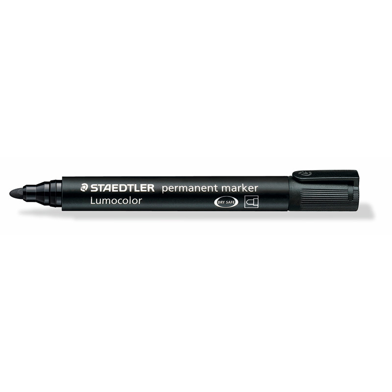 Marker STAEDTLER Lumocolor 352 permanent sort 2mm 352-9 10 Stk/pk