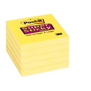Post-it blok Super Sticky ultra gul 76x76mm 90bl. 12 blk/pk