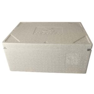 Termokasse 40 ltr 1/1 GN 60x40x27 cm med Låg H-EPS Lysegrå