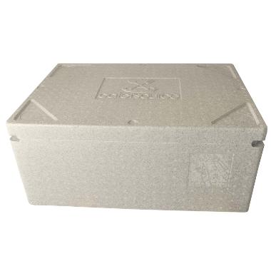 Termokasse 40 ltr 1/1 GN 60x40x27 cm med Låg H-EPS Lysegrå