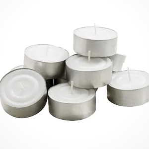 Fyrfadslys hvid 6 timer